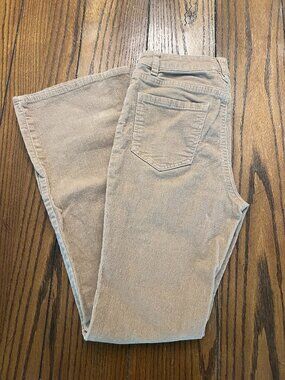 Blue Spice Tan Corduroy High Waist Flare Pants Size 5